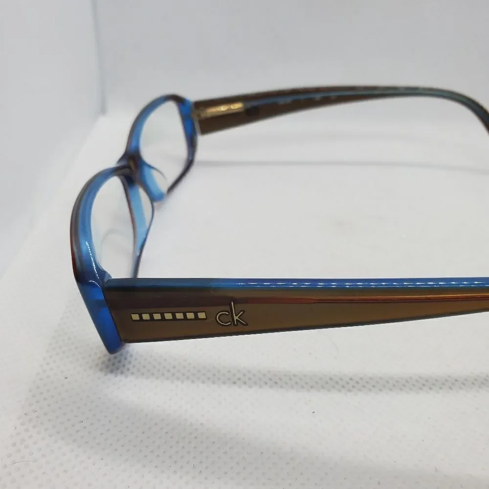 Calvin Klein Brown & Blue Prescription Glasses Frames